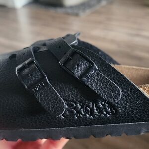 Stylish Kids Sandals in Black Leather